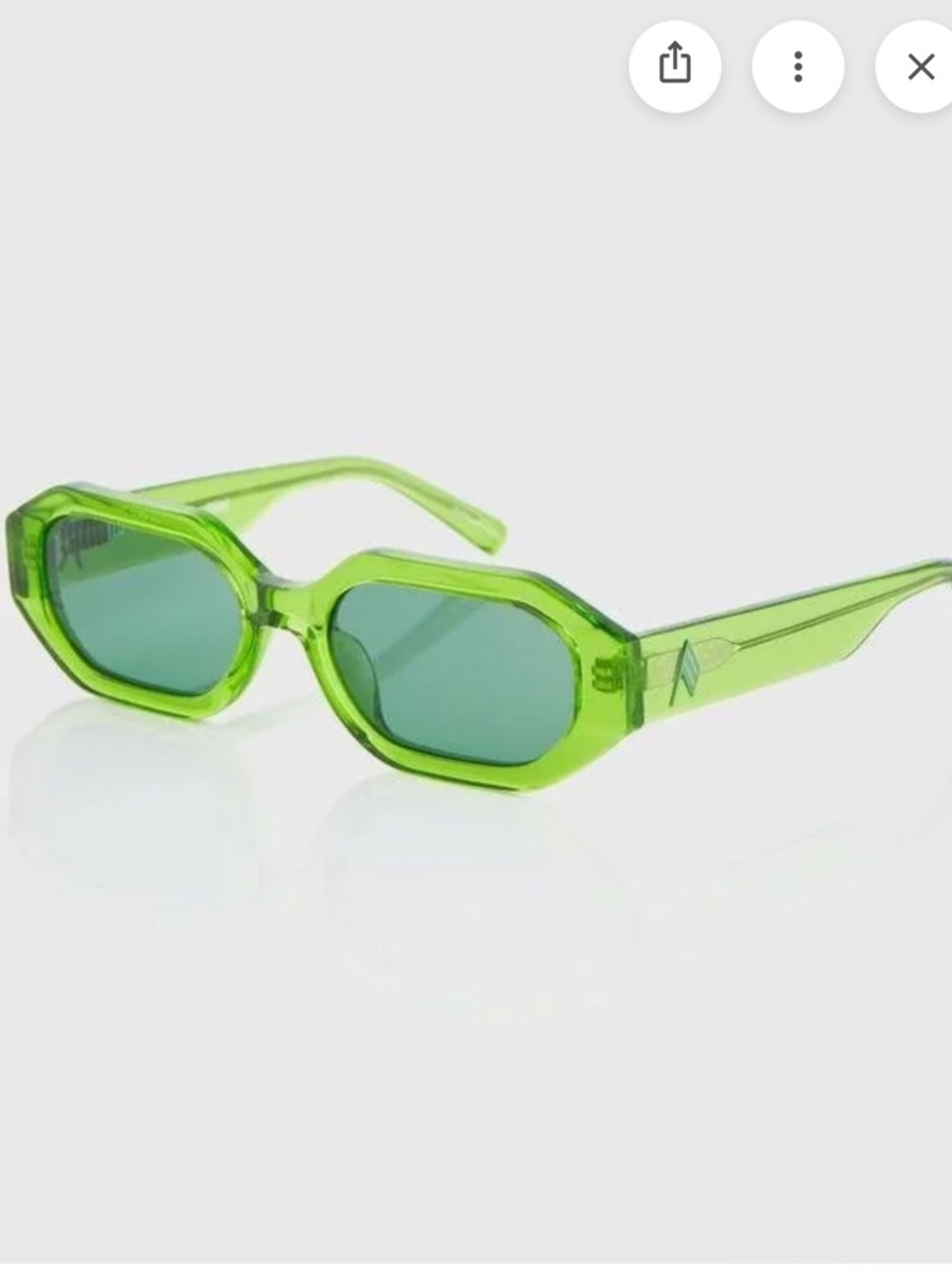 The Attico X Linda Farrow Irene Sunglasses - Green
